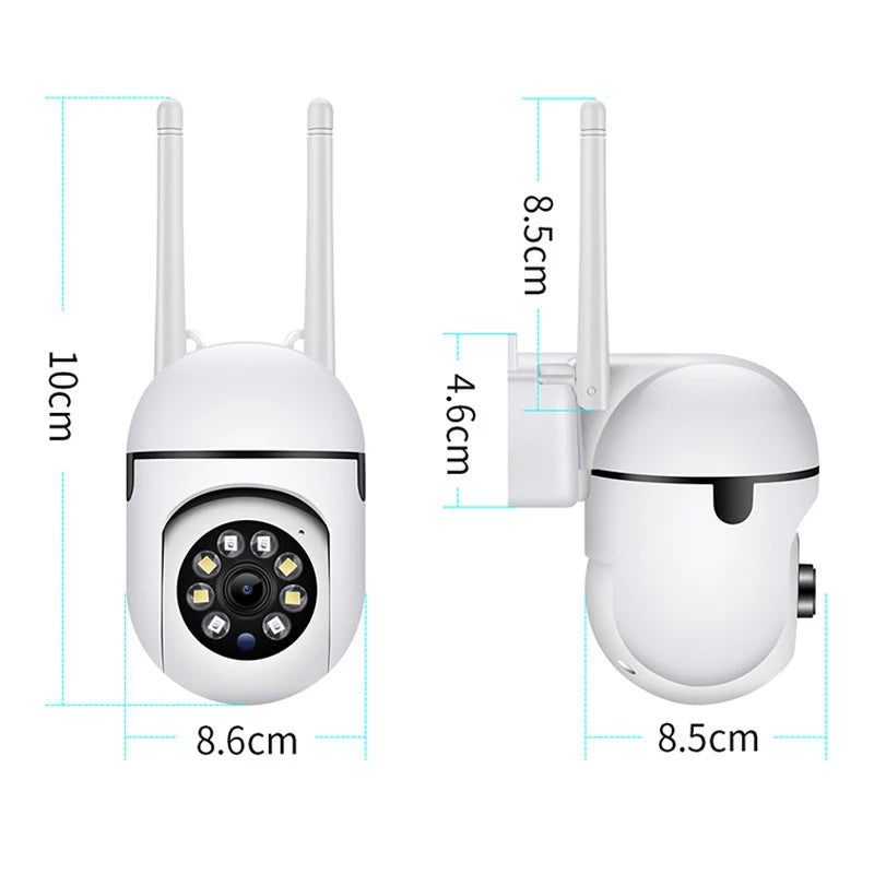 Wifi IP Wireless Security Surveillance PTZ Camera 4X Zoom Cameras Tracking Two-way Audio HD Night Color Cam