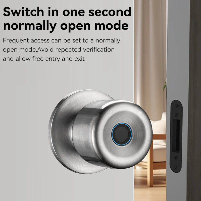 XSDTS Tuya App Fingerprint Smart Lock with Bluetooth Digital Door Lock Keyless Entry Home House Apartment
