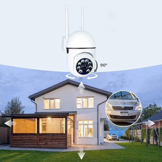 Wifi IP Wireless Security Surveillance PTZ Camera 4X Zoom Cameras Tracking Two-way Audio HD Night Color Cam